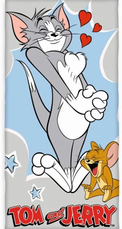 Hand- & Duschtücher-Strandtuch Tom & Jerry 70 x 140 cm Bunt