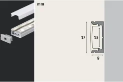 Zubehör|Led-Stripes & Lichterketten|Paulmann Strip-Profil Base Silber