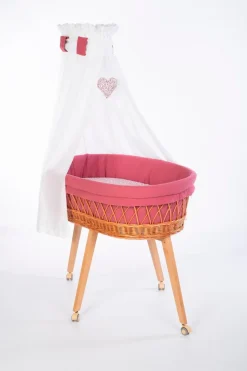 Mionido Stubenwagen & Babywiegen|Stubenwagen & Babywiegen-Stubenwagen Lounge 85 x 45 cm Rosa