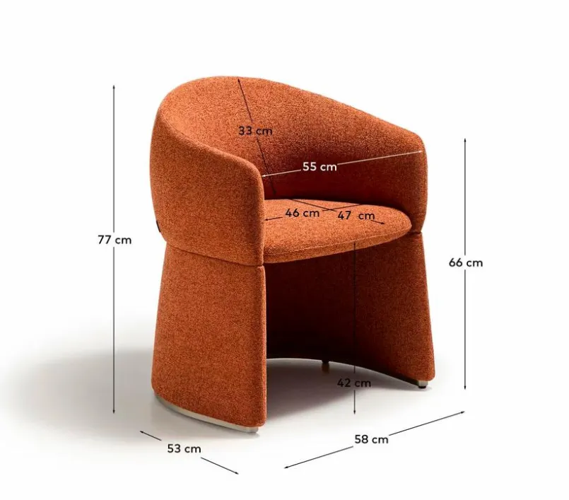 Kave Home Stühle-Stuhl Bosca Terrakotta