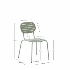 Balkonstühle|Gartenstühle|Kave Home Stuhl Brai Türkis