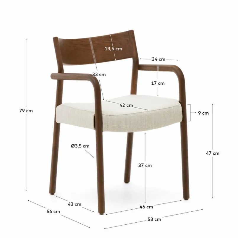Stühle|Kave Home Stuhl Falconera Nussbaum