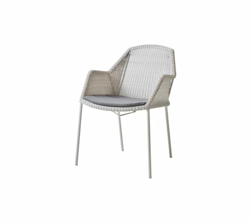 Gartenstuhl-Auflagen|Cane-line Stuhlkissen Breeze 48 x 45,50 cm Grau