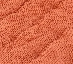 Sitzkissen|Dekokissen & -Bezüge|Collection Noblesse Stuhlkissen Chenille Cross 40 x 40 cm Terra