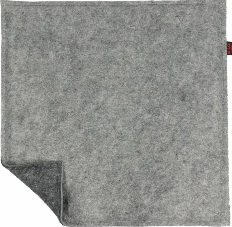 Sitzkissen|Dekokissen & -Bezüge|M.I.G. Home Stuhlkissen Filz 38 x 38 cm Grau