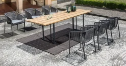 Gartenstuhl-Auflagen|fischer möbel Stuhlkissen Suite Dining Sessel Granit