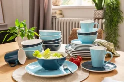 Geschirr-Suppenteller Basic Ø 22 cm Hellblau
