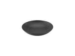 CreaTable Geschirr-Suppenteller Lava Stone Ø 22 cm Schwarz