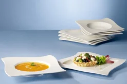 Villeroy & Boch Geschirr-Suppenteller New Wave Weiß