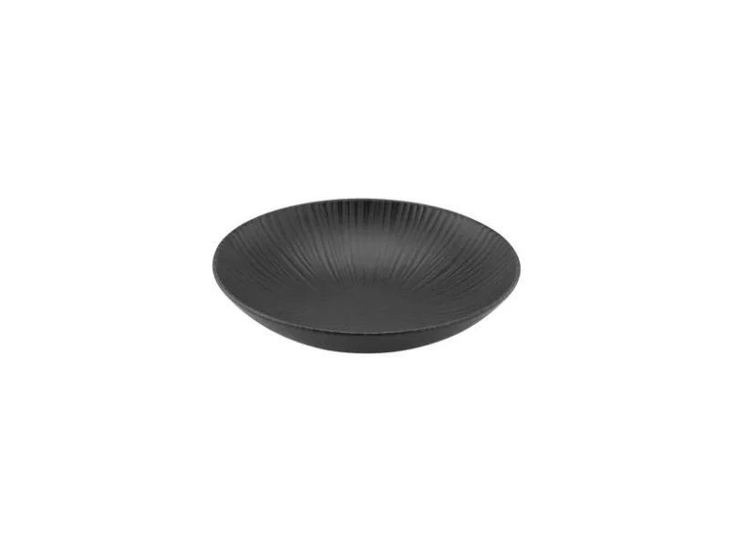 CreaTable Geschirr-Suppenteller Vesuvio Ø 22 cm Schwarz