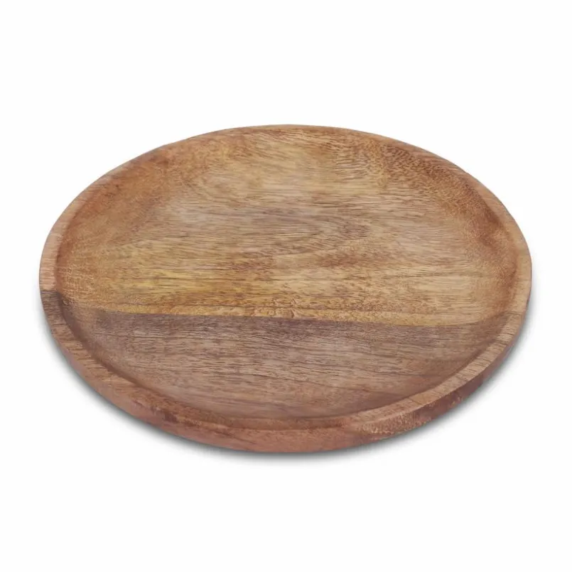Tabletts|Tabletts| Tablett Ø 22 cm Braun