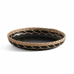 Tabletts|Tabletts-Tablett Ø 25 cm Schwarz