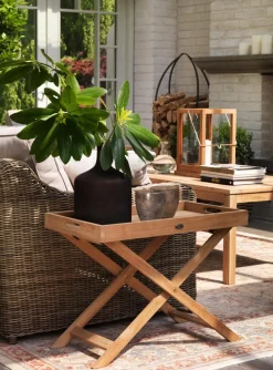 Balkontische|Tabletts|Brafab Tablett Turin 70 x 74 x 40 cm Teak