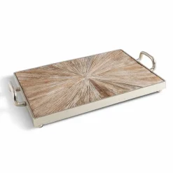 Tabletts|Tabletts| Tablett 58 x 33 cm Silber