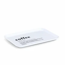 Tabletts|Tabletts| Tablett Coffee 30,5 x 22 cm Weiß