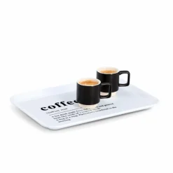 Tabletts|Tabletts| Tablett Coffee 30,5 x 22 cm Weiß