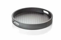 JOOP! Tabletts|Tabletts-Tablett Cornflower Ø 36 cm Anthrazit