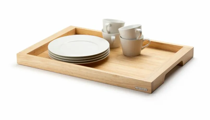 Tablett Gummibaum 54 x 36 cm<Continenta Clearance