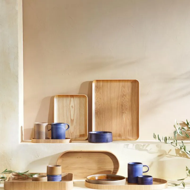Tabletts|Tabletts|ASA Selection Tablett Wood 36 x 28 cm Hellbraun