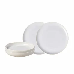 like. by Villeroy & Boch Geschirr-Tafelservice Crafted Cotton 4tlg. Weiß