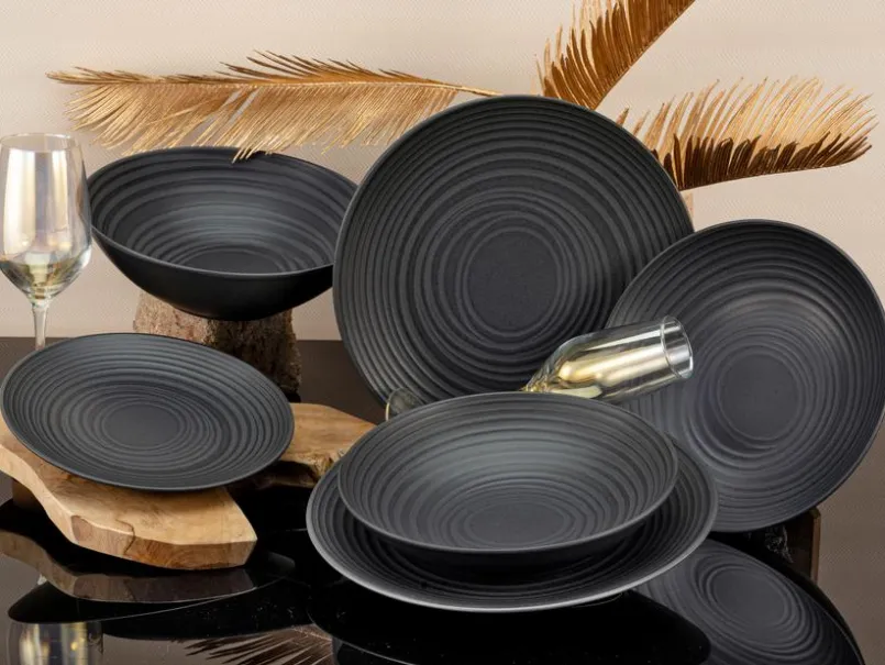 Tafelservice Lava Stone 12tlg.<CreaTable Clearance