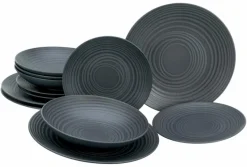 Tafelservice Lava Stone 12tlg.<CreaTable Clearance