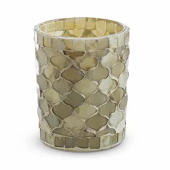 Teelichthalter|Teelichthalter| Teelichthalter Mosaik Ø 10 cm Grau