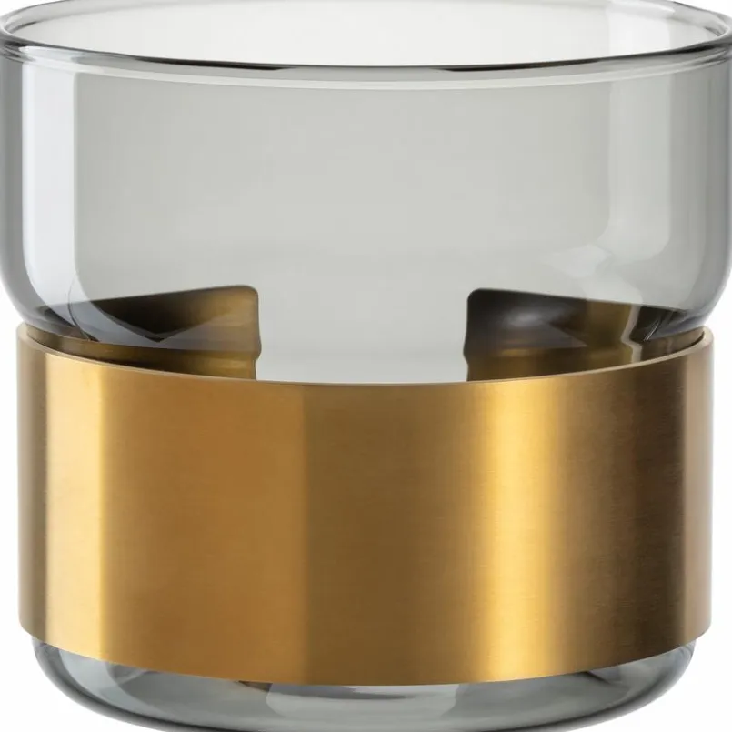 Tischdeko|Teelichthalter|Leonardo Teelichthalter Silenzio 10 cm Gold