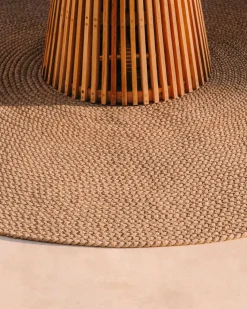 Kave Home Outdoorteppiche|Natur(Look) Teppiche-Teppich Ø 200 cm Despas Beige