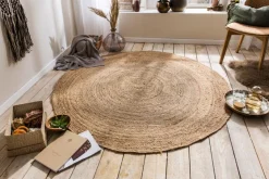Natur(Look) Teppiche-Teppich Jute ø 130 cm Beige