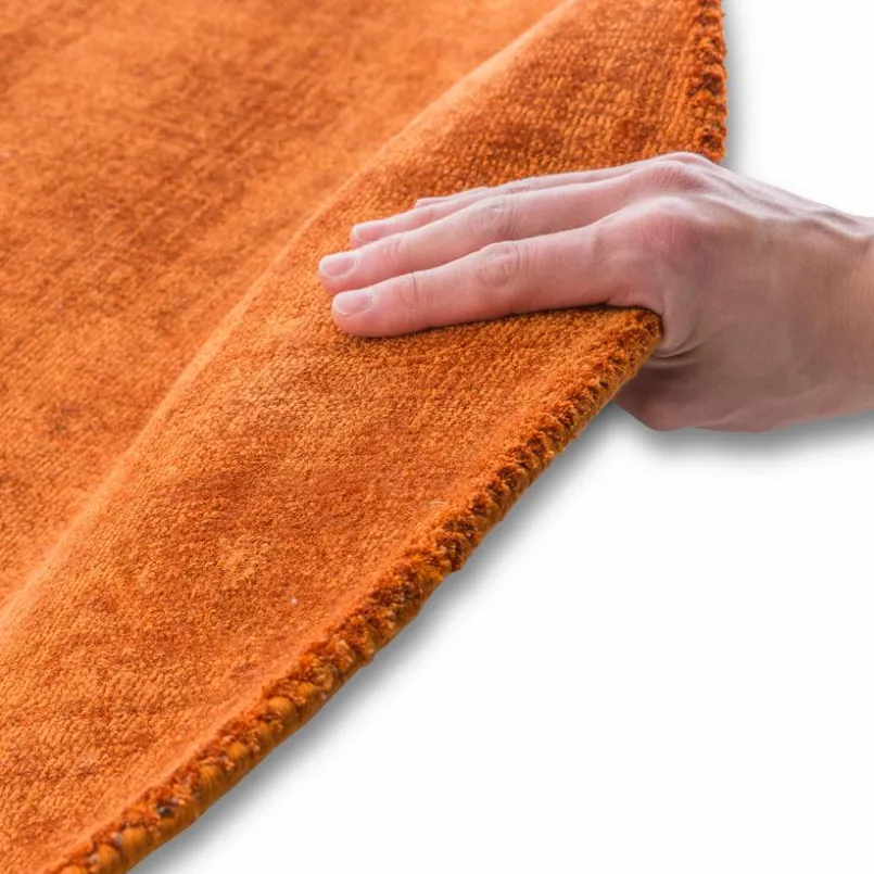 Moderne Teppiche-Teppich Milano Ø 140 cm Orange