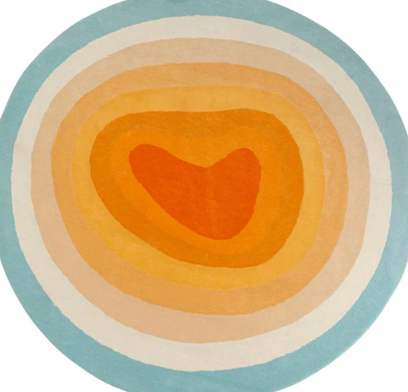 Moderne Teppiche|KARE X KARIM RASHID Teppich Aura Circle 57762 Orange
