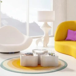 Moderne Teppiche|KARE X KARIM RASHID Teppich Aura Circle 57762 Orange
