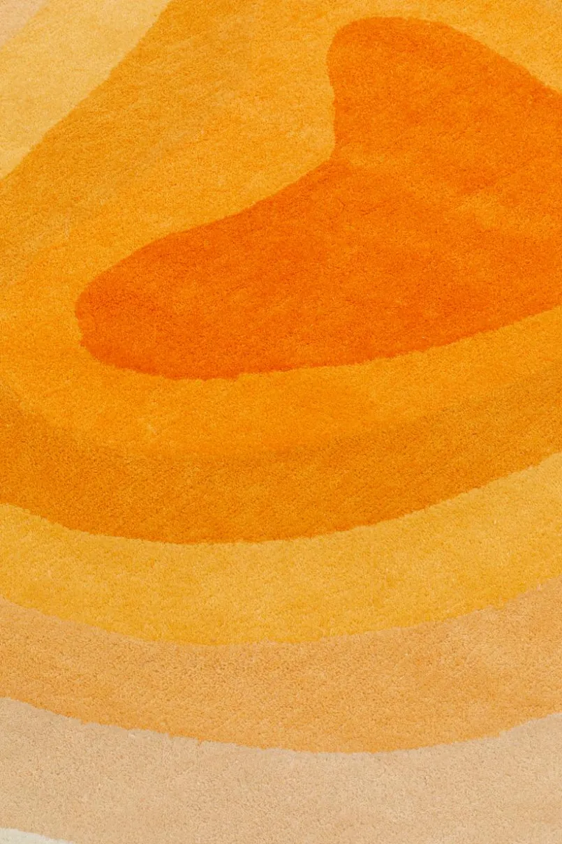Moderne Teppiche|KARE X KARIM RASHID Teppich Aura Circle 57762 Orange