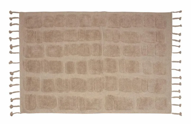 Natur(Look) Teppiche-Teppich Bricks Beige