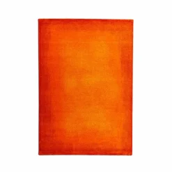 Moderne Teppiche-Teppich Uni Art 67 x 130 cm Orange