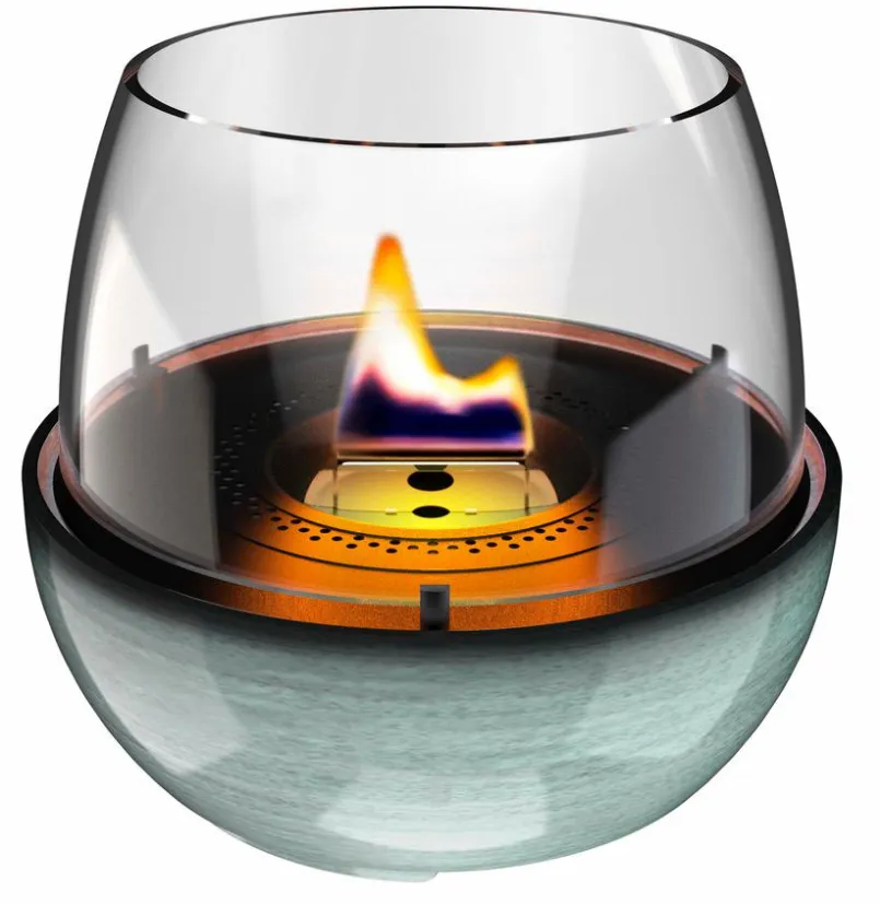 Feuerschalen|Tenderflame Tischfeuer Tulip 18 Glaze Grün