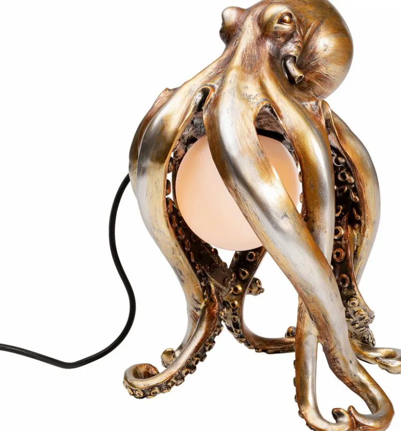 KARE DESIGN Tischlampen-Tischleuchte Animal Octopus Gold