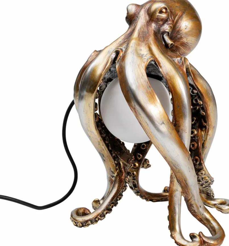 KARE DESIGN Tischlampen-Tischleuchte Animal Octopus Gold