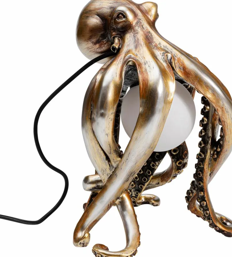 KARE DESIGN Tischlampen-Tischleuchte Animal Octopus Gold