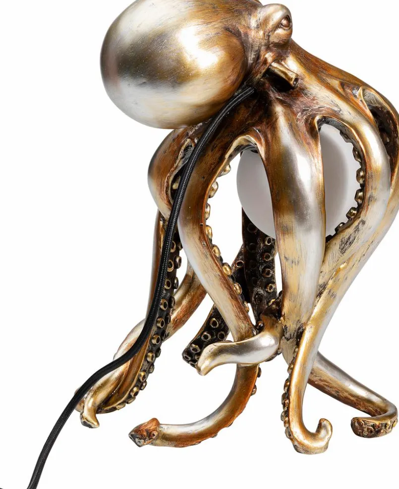 KARE DESIGN Tischlampen-Tischleuchte Animal Octopus Gold
