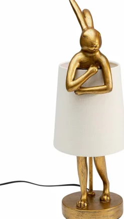 Tischlampen|KARE DESIGN Tischleuchte Animal Rabbit Weiß / Gold