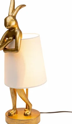 Tischlampen|KARE DESIGN Tischleuchte Animal Rabbit Weiß / Gold
