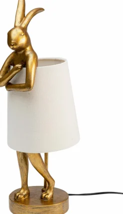 Tischlampen|KARE DESIGN Tischleuchte Animal Rabbit Weiß / Gold