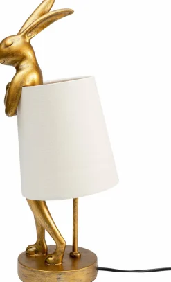 Tischlampen|KARE DESIGN Tischleuchte Animal Rabbit Weiß / Gold