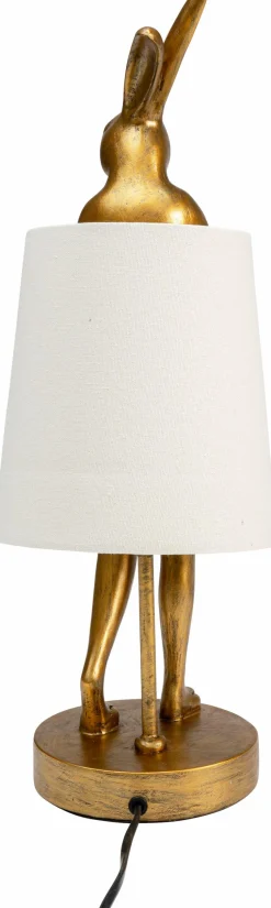 Tischlampen|KARE DESIGN Tischleuchte Animal Rabbit Weiß / Gold