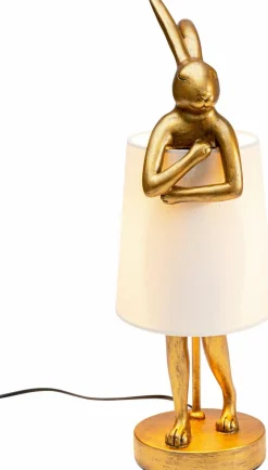 Tischlampen|KARE DESIGN Tischleuchte Animal Rabbit Weiß / Gold