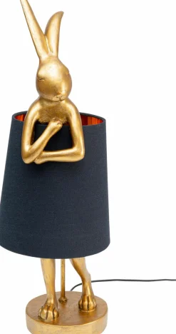 KARE DESIGN Tischlampen-Tischleuchte Animal Rabbit Gold / Schwarz