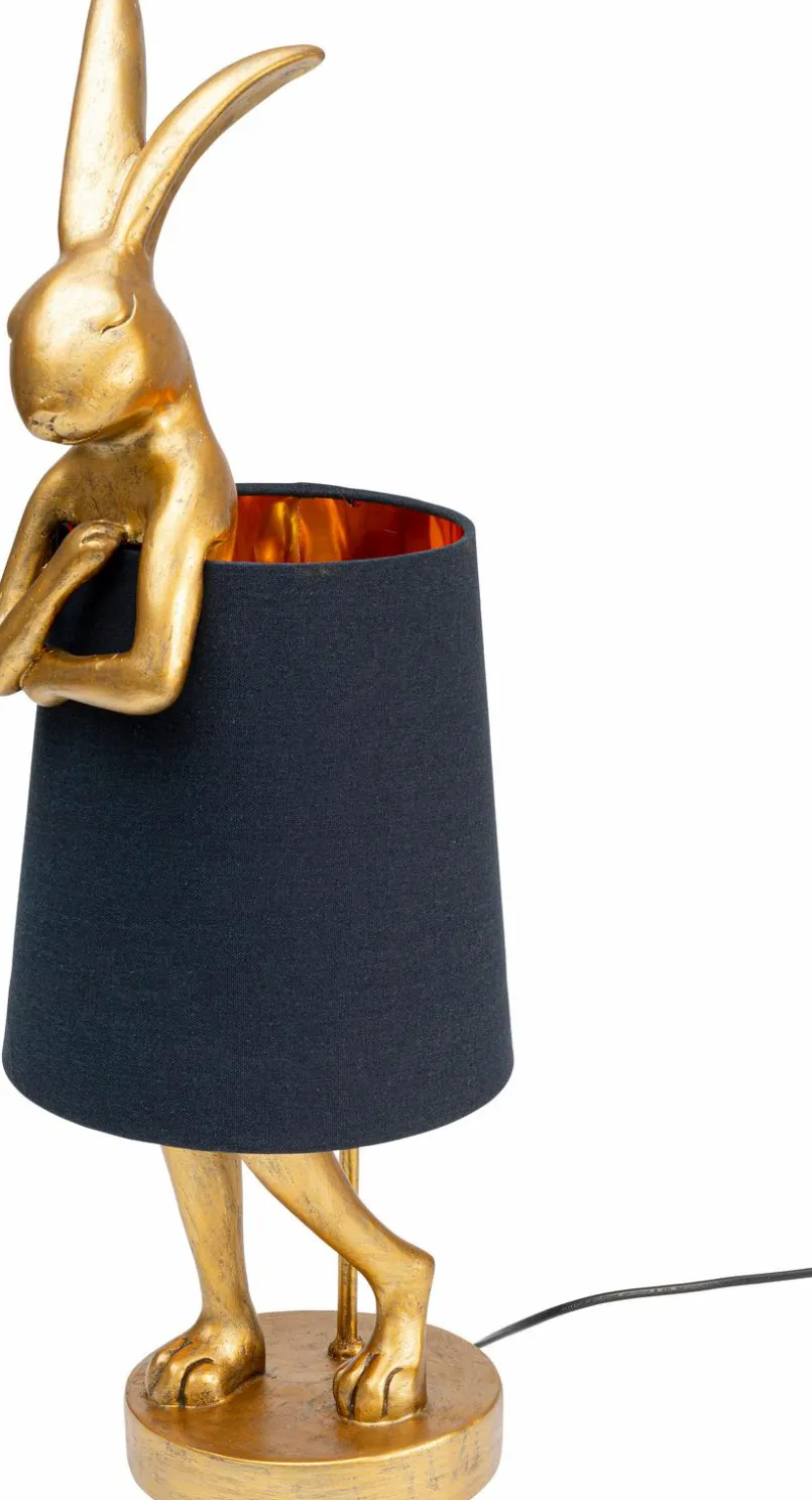 KARE DESIGN Tischlampen-Tischleuchte Animal Rabbit Gold / Schwarz