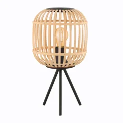 Tischlampen|EGLO Tischleuchte Bordesley Braun